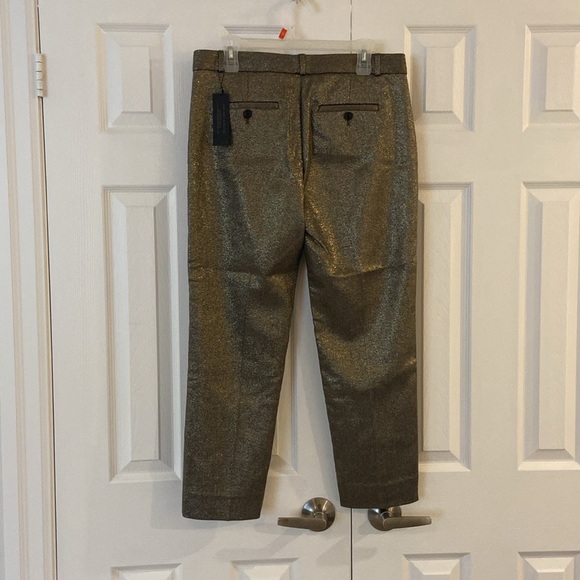 GOLD SPARKLE Banana Republic crop Avery pants - Picture 5 of 7
